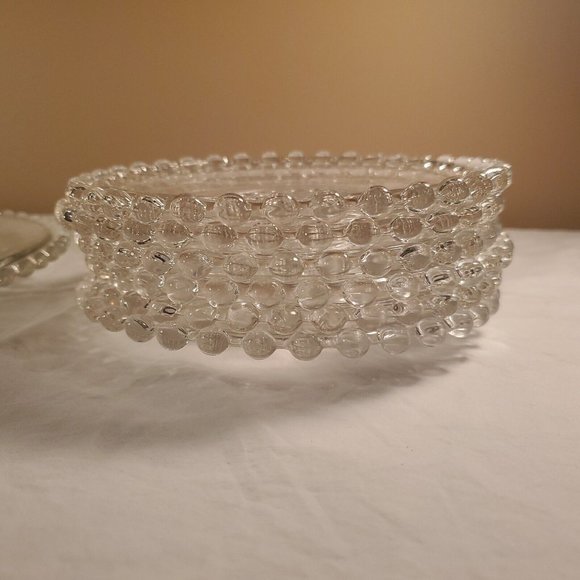 Candlewick Relish Pickle Dish and 6 plates set of 7, Vintage from France, - Picture 14 of 16